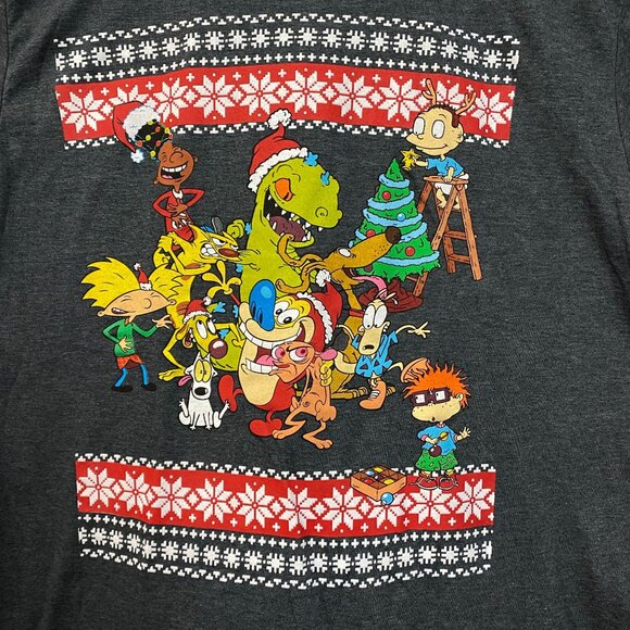 Nickelodeon Christmas Best Of Grey Tshirt size Extra Large - Picture 2 of 4